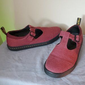Dr. Martens Airwair Red Woolwich T Strap Mary Jane